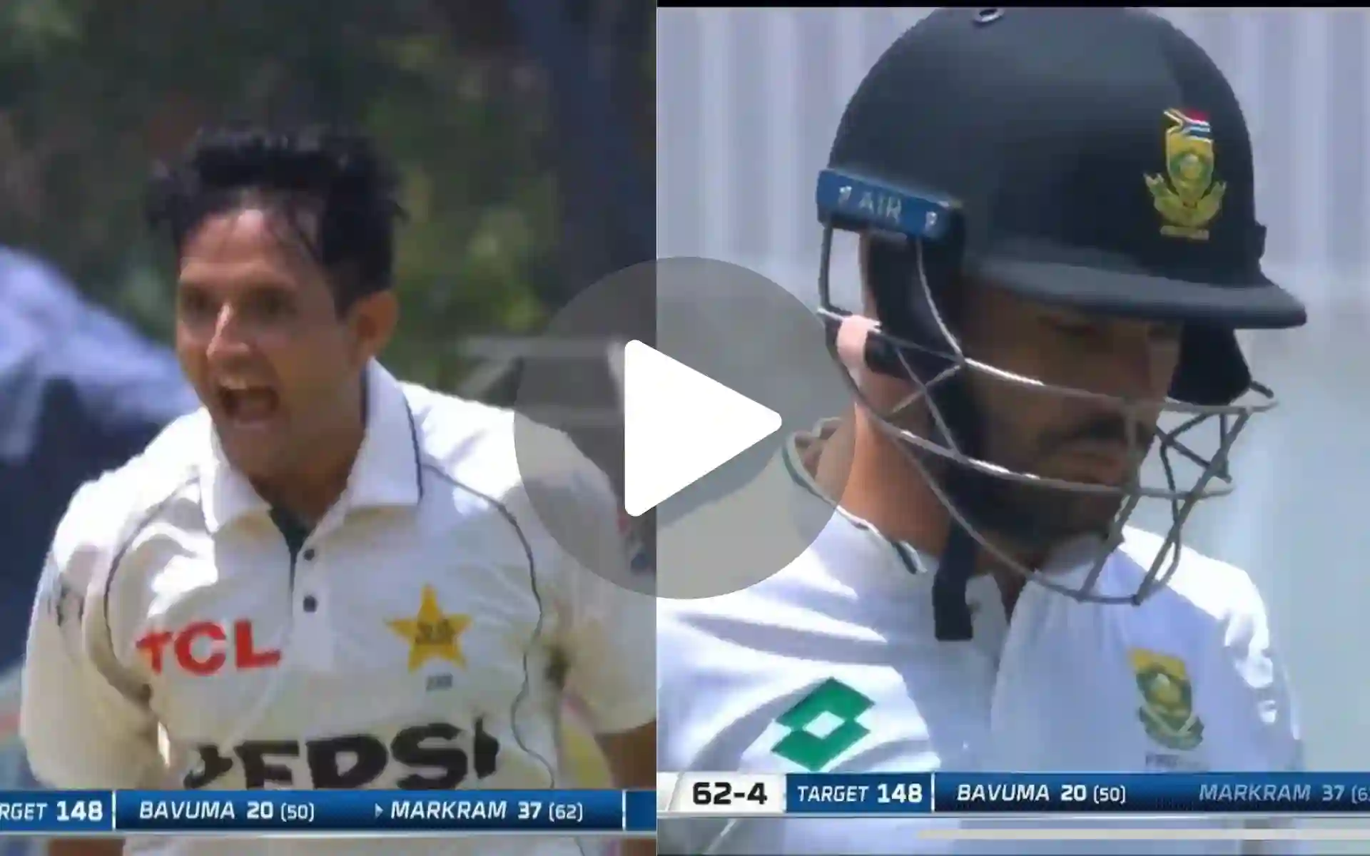 Mohammad Abbas Shows Heat To Markram As He Scripts Pakistan's Comeback In 1st Test